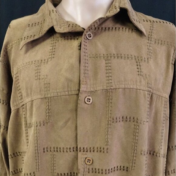 Printo Collection by Phita Men's Tan Shirt/Button Up SzXL SKU3467 - Picture 3 of 7